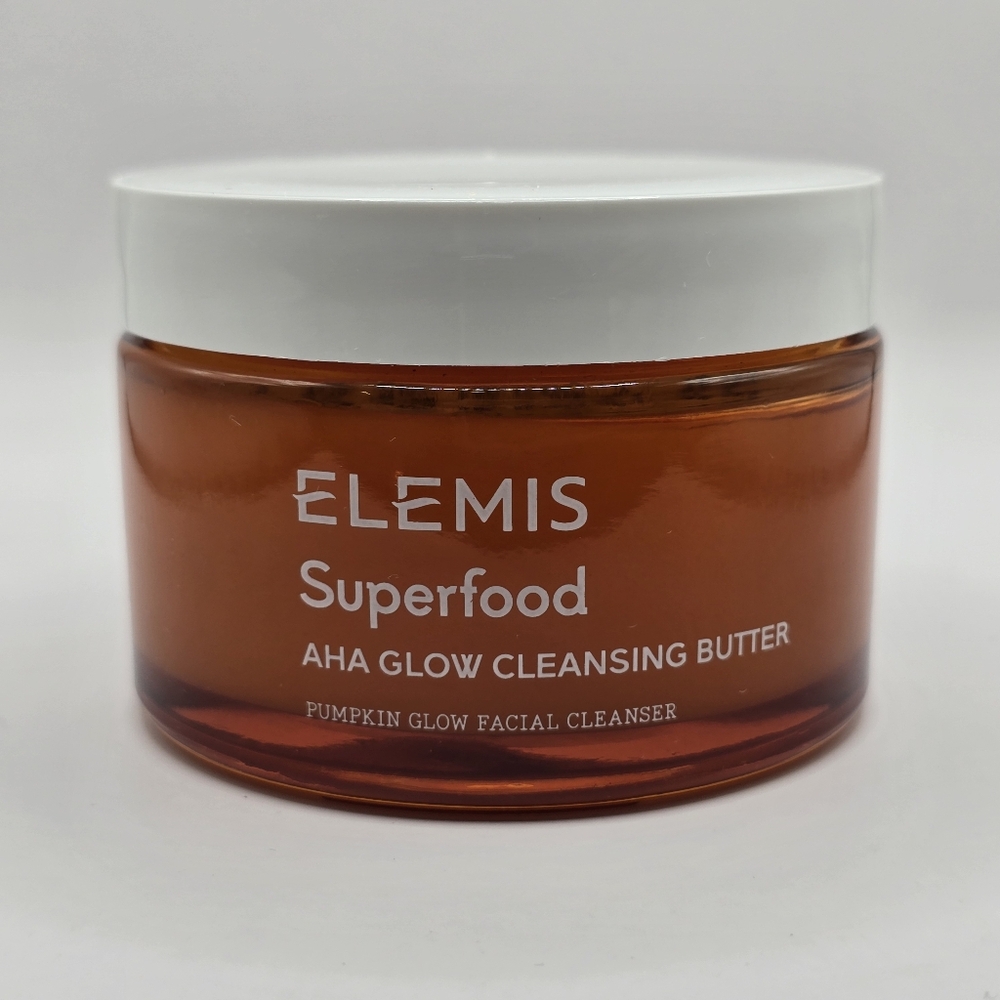 Elemis Superfood AHA Glow Cleansing Butter Pumpkin Glow Facial 90 ml New NO Box